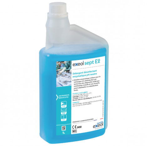 EXEOL SEPT E2 DÉTERGENT DÉSINFECTANT ENZYMATIQUE 1L
