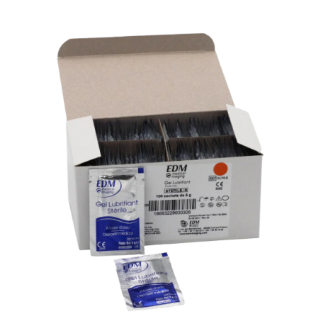 100 SACHETS GEL LUBRIFIANT STÉRILE 5g EDM