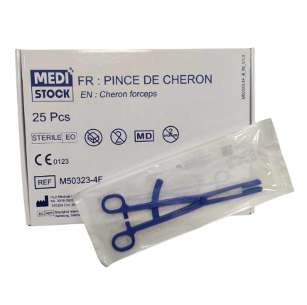 BOÎTE DE 25 PINCES CHÉRON À USAGE UNIQUE