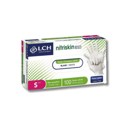 Gant d'examen nitrile blanc Nitriskin sans poudre